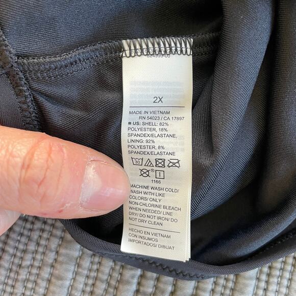 Old Navy Womens Square-Neck Ruffled Strap French-Cut One-Piece Swimsuit XXL NWT - Picture 11 of 12